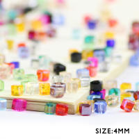 WLYeeS Cuentas De Cristal Austriaco Cuadradas 4mm 100pcs/Lote Para DIY Joyería De Mujer Collar Pulsera Hechas a Mano - details 3