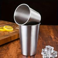 KEMORELA 2/4PCS Copas De Acero Inoxidable 300/400ML Tumbler De Acero Inoxidable Copas De Camping Copas De Bebida Plegables Metálicas - details 4