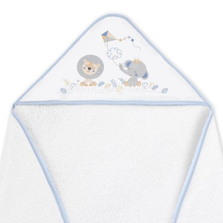 Interbaby - Liliposas  Capa de Baño de Algodón para Bebé Extra Grande y Suave + Babero de Regalo