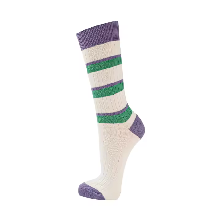 rparty Calcetines Diseños a la moda para Mujer, Estanpados a Rayas y Casuales de Algodón con diversos Colores, 6 pares de talla 35 a 40 - 1