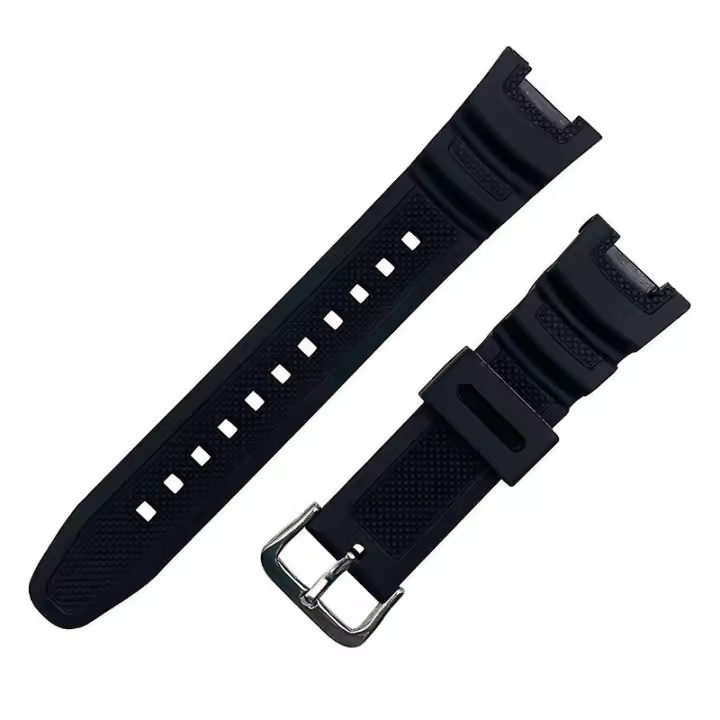 Para C Asio SGW-100 Serie Bucle Ajustable Pulsera Banda De Silicona Reemplazar La Correa - 1