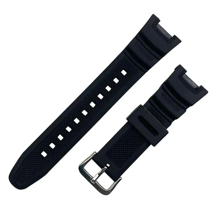 Para C Asio SGW-100 Serie Bucle Ajustable Pulsera Banda De Silicona Reemplazar La Correa - 1