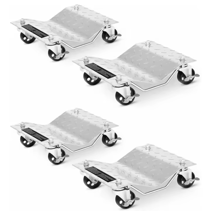 JOMAFA - Juego de 4 portacoches posicionadores para coche / plataforma para mover coches, 675 KILOS/und. - JMK10079 - 1