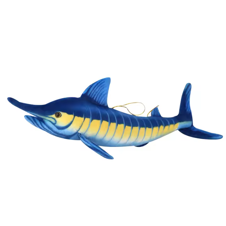Muñeco De Peluche De Tuna Azul De 140 Cm Simulación Realista Almohada Larga De Pescado Marítimo Juguete Suave Para Decoración Creativa - 1