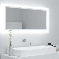 vidaXL Espejo de baño LED acrílico color 100x8,5x37 cm en color Roble Sonoma/Negro/Madera antigua y más | decorativo de pared para baño dormitorio recibidor moderno - details 6