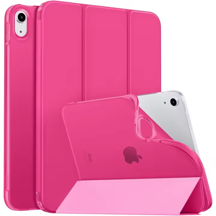 Hülle für iPad (A16) 11. Gen 11" 2025/10. Gen 10,9" 2022, iPad Hülle TPU Transluzent Matt Rückseite Cover mit Auto Schlaf/Aufwach Tablet Hüllen Schutzhülle mit Ständer, Nebliges Blau - 1