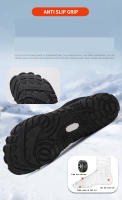Botas De Nieve Impermeables Para Hombres Invierno Zapatos De Acampar Hasta La Rodilla Con Peluche Cálido Adecuadas Para Parejas Y Senderismo - details 13