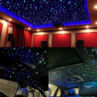Luz Estelar Para Techo De Coche 12V 16W RGBW Con Control Remoto De 28 Botones Y Bluetooth APP Para Decoración Interior Del Vehículo - details 12