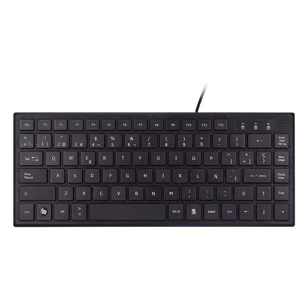 Unykach kb302 mini teclado usb con 83 teclas - ultraplano - color negro - 1