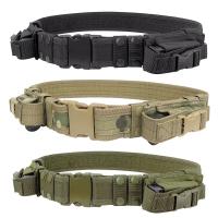 Cinturón Táctico Para Hombres Con Bolsillos Para Revólveres Y Utensilios De Caza Sistema De Equipo De Caza Soporte De Cintura Para Combate Y Servicio - details 1