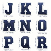 26pcs Parches Bordados De Letras Azules Navy A-Z Para DIY Sastre Para Ropa Bolsos Sombreros Decoración Paquete De 1 Pieza - details 7