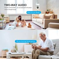Cámara De Vigilancia WiFi E27 8MP Lámpara De Surveillance Con Zoom Digital 4X Visión Nocturna En Color Detección De Humanos AI Para El Hogar Inteligente - details 2