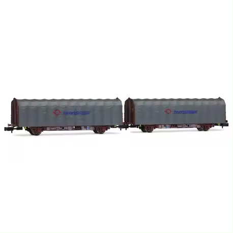 ARNOLD - Set de dos vagones lona, ''Transfesa''. RENFE. - 1