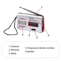 Mini Radio AM FM Con Antena Telescópica Altavoz Operado Por Batería Portátil Mejor Recibimiento Para Hogar De Ancianos - details 10