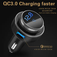Transmisor FM Para Coche GC16 Modulador Inalámbrico Bluetooth Con Reproductor MP3 USB Doble Cargador Rápido QC3.0 Y Función Handsfree - details 5