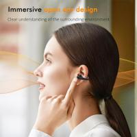 Auriculares abiertos con auriculares inalámbricos Bluetooth 5.3, auriculares deportivos con micrófono incorporado con auriculares y ganchos auriculares, caja de carga inalámbrica y pantalla, auriculares deportivos impermeables al agua y Fitness - details 1