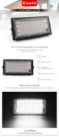 Lámpara De Inundación LED Impermeable IP65 50W Para Exterior 220V 110V Iluminación De Jardín Reflectores De Luz De Inundación - details 0