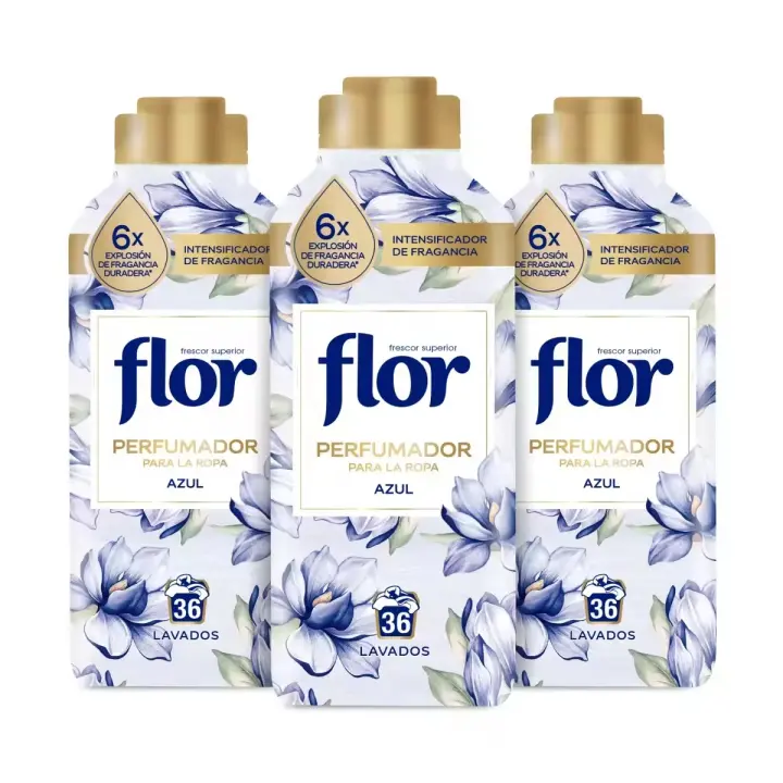 Flor Perfumador Para la Ropa Fragancia Azul, Rosa, Lavanda o Nenuco 3x 720ml, Disolución Perfecta, Elegante - 1