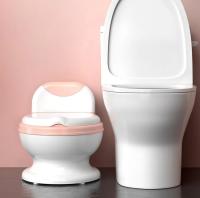 Asiento De Entrenamiento Para Ir Al Baño, Inodoro De PVC Para Niños Pequeños, Cómodo Asiento De Inodoro Con Protección Contra Salpicaduras De ABS, Inodoro De Entrenamiento Duradero, Asiento De Inodoro - details 4