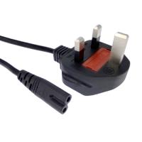 Cable De Poder AC Femenino C7 Figure 8 Con 3 Ramas UK Plug 1.8m/6ft Adaptador De Corriente Electrónica Para Uso Residencial - details 1