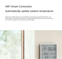 DUKA TH3 Sensor De Temperatura Y Humedad Electrónico Wifi Estación Meteorológica Inteligente Con Termómetro Y Higrómetro Para El Hogar - details 4