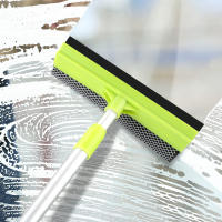 Limpia Ventanas 2 En 1 Cepillo Limpiador De Casa Herramientas De Limpieza Con Varita Telescópica Esponja Escobilla Para Vidrio Ajustable - details 0
