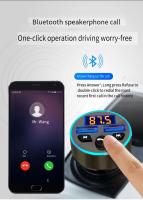 Cargador De Coche Digital 3.1A Dual USB Multifuncional Con Pantalla Bluetooth Receptor Audio Sin Perdida Calidad MP3 - details 5