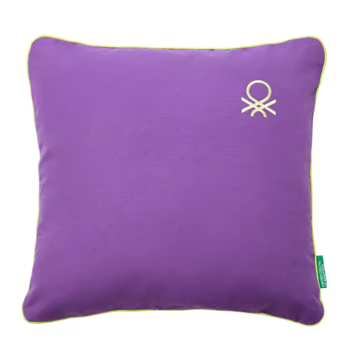 COJÍN 45X45CM 300GR 70% ALGODÓN + 30% POLIÉSTER VERDE RAINBOW BENETTON - 1