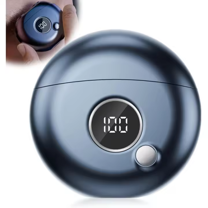 Mini feitadora Eléctrica, portátis para hombre, feitadora Eléctrica por USB, feitadora de Bolsillo with Indicador de Potencia - 1