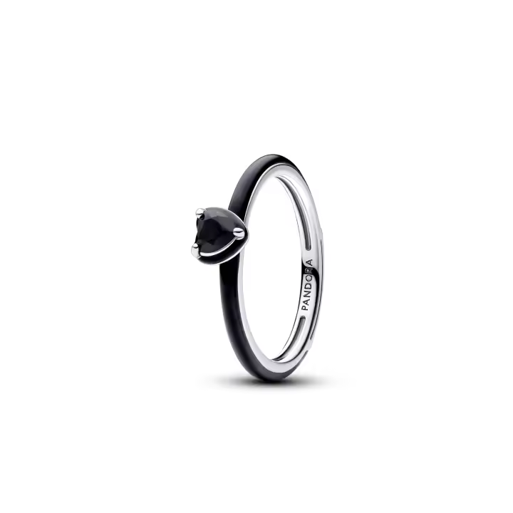 Anillo Pandora ME plata Corazón Chakra Negro 193088C01 - 1