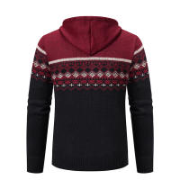 Chaqueta De Veludo Para Hombre Con Capucha Estilizada Casual Cierre De Cremallera Manga Completa Abrigo De Otoño E Invierno - details 12