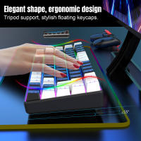 Teclado De Juego Tredy HXSJ V200 60% Diseño Ergonómico Ligero Antighosting RGB Retroiluminado Teclado De Máquina Sentido Alambre - details 1