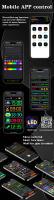 Panel De Matriz LED Para Coche Con Control Remoto Y APP Plegable Suave Iluminación De Texto En Pantalla Graffiti Control USB RGB - details 2