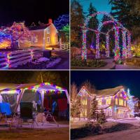 Luces De Hilo De Fairy Solar Exterior 32M Con 300/200/100/50 LEDS En Cobre Y Plata Resistente Al Agua 8 Modos Para Navidad Boda - details 0