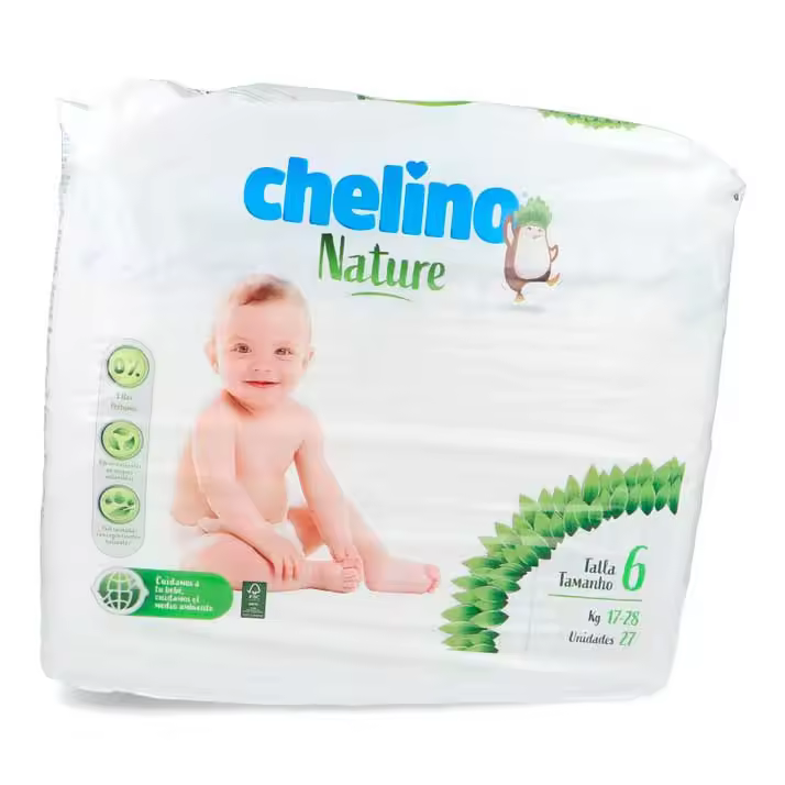 Pañal Chelino Nature Talla 6 B27 - Absorción Duradera - 1