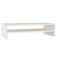 vidaXL Soporte de monitor/ TV madera maciza de pino 50x24x13 cm, Mueble de Salon, Mueble TV, Mueble TV salon, Mesa de TV, Mueble tele - details 2
