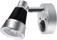 3W 12V LED Reag Light para RV, aplique de pared pequeño proyector interior 90 ° convenientemente ajustable con interruptor para autocaravanas de caravana (blanco cálido, paquete de 2) [clase energética A ++] - details 2