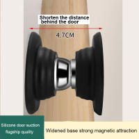 Nuevos Tapones De Puerta De Silicona 2024 Con Acero Inoxidable Magnético No Necesita Perforación Soporte De Puerta Pared Montado Herramienta De Muebles - details 1