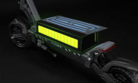 YUME HAWK Patinete Eléctrico, Neumáticos Todo Terreno sin Tubo de 10x3.15", Motor de 1200W*2, Batería de 60V 22.5Ah, Velocidad Máxima de 70km/h, Alcance Máximo de 70km, Freno de Disco Hidráulico, Carga Máxima de 126kg, Control por Aplicación - Color Negro - details 2
