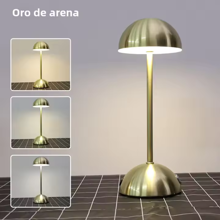 Lámpara De Mesa LED Recargable Con Tres Colores De Iluminación Lámpara Nocturna USB Para Decoración De Restaurante Bar Room - 1
