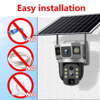 Cámara De Seguridad Solar WiFi Exterior Con Lente De 3 Enlaces Zoom 10X Vigilancia CCTV IP Para Hogar Inteligente Protección Video - details 6