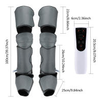 Masajeador De Pies Y Piernas Con Control Remoto Para Circulación Y Relajación Máquina De Compresión De Aire Para Edema Y Hinchazón Tamaño Con Control Remoto Material De Tela De Nylon Color Negro - details 6