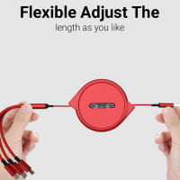 Cable De Datos Para Móvil NNBILI 2024 Nuevo Retráctil Carga Rápida Para Android Tipo-C Apple Xiaomi Samsung Tejido Tres En Uno - details 3