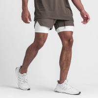 Shorts De Verano 2023 Para Hombre Deporte Fitness Running Doble Capa Quick-drying Two-in-One Estilo Casual Cierre Con Cordón - details 30