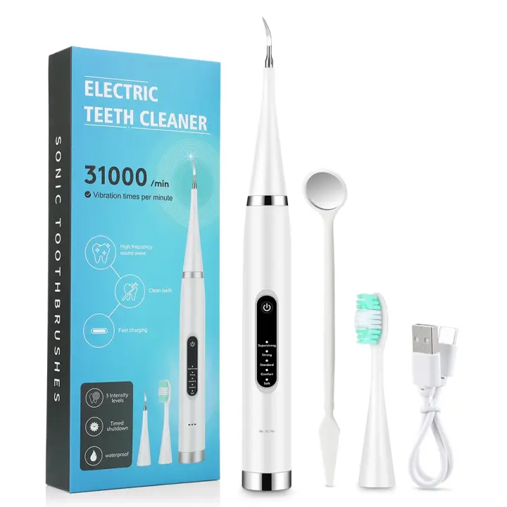 Cepillo de Dientes Eléctrico Eliminador de Sarro para Limpieza Dental - 1