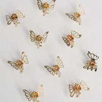 10pcs Clip Para El Cabello De Diseño De Mariposa Hueca Miniatura Clips Retro Para Fijar Las Bangs Decoración Para Mujeres Y Niñas Material De Aleación - details 1