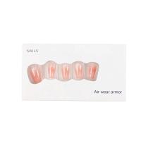 24PCS Uñas Postizas Cortas En Estilo Francés Uñas De Artesanía Pequeñas Y Frescas Para Parejas Salidas Al Aire Libre Y Fiestas De Potluck - details 0
