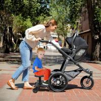 2025 Nuevo Tablero Universal para Cochecito con Asiento Desmontable, 2en1 Siéntate y de pie  Tablero deslizante para la mayoría de los cochecitos,Sostiene a los Niños Hasta 55 LBs Stroller Standing Board (Negro) - details 8