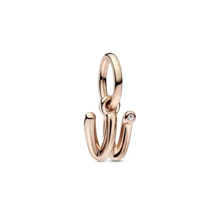 Charm Colgante Pandora Alfabeto Letra Minúscula W 782481C01 - 1