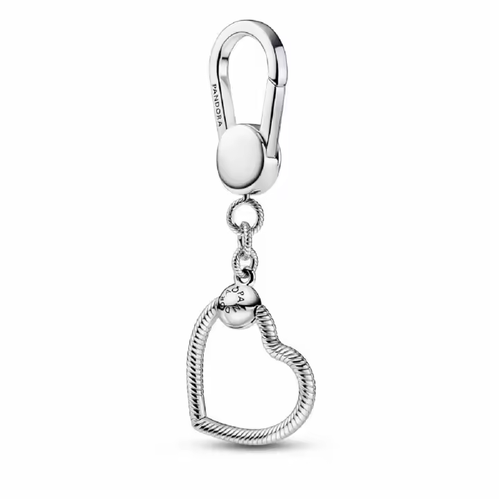 Colgante de Bolso Pandora en forma de Corazón Pequeño Plata - 1